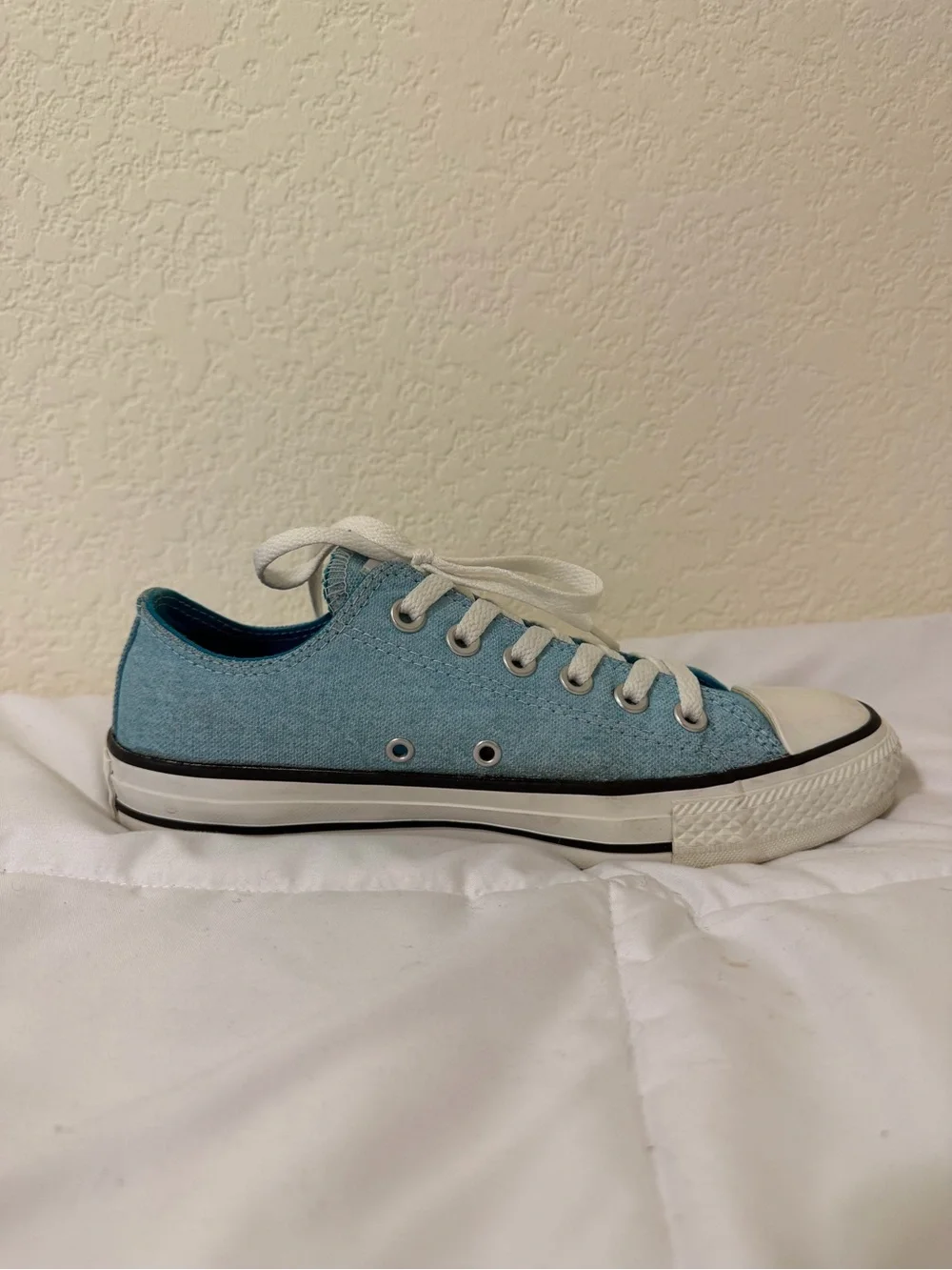 Converse Chuck Taylor All-Star Low Top Sneakers in Light Blue - Picture 3 of 8
